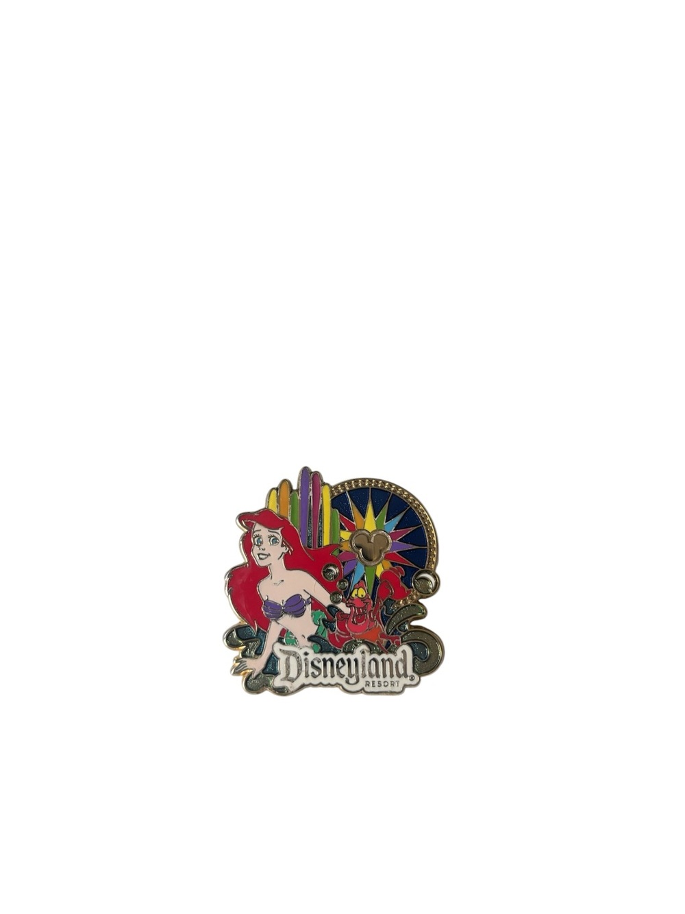 Disney Ariel Disneyland Resort Pin - Red, Purple, Green, Blue, Yellow